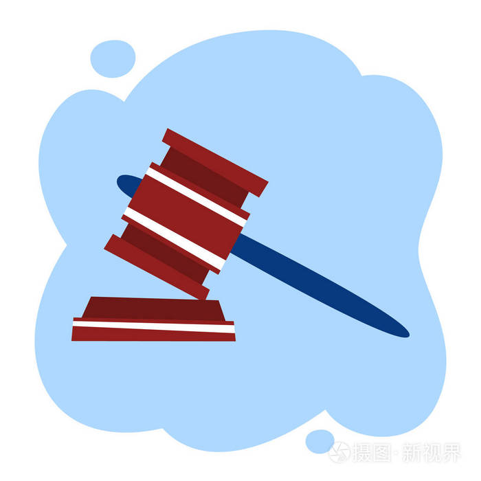 法官或拍卖锤.木槌为判决插画-正版商用图片0re4q0-摄图新视界