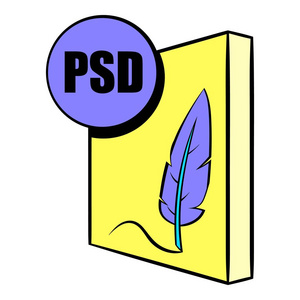 Psd 文件图标卡通