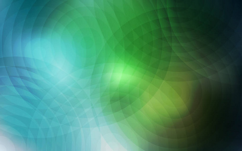 带球体的浅绿色矢量图案。现代抽象插图与五颜六色的水滴。图案可用作墙纸纹理