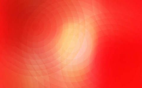 带圆圈的浅红色矢量模板。插图与一套闪亮多彩的抽象圆圈。图案可用于广告传单