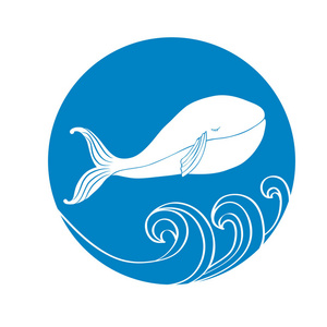 海洋动物蓝鲸海报设计