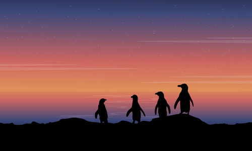 北极熊的剪影冰山与冰山北极景观冰川攀登剪影在白色背景上的冰山.