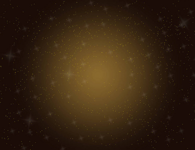 抽象的闪闪发光的金色点和星星假日背景