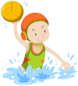 做水球运动员照片