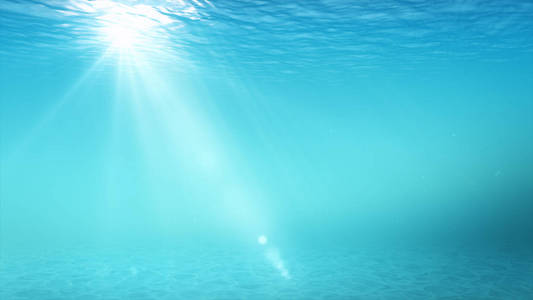 水下的蓝色背景图片