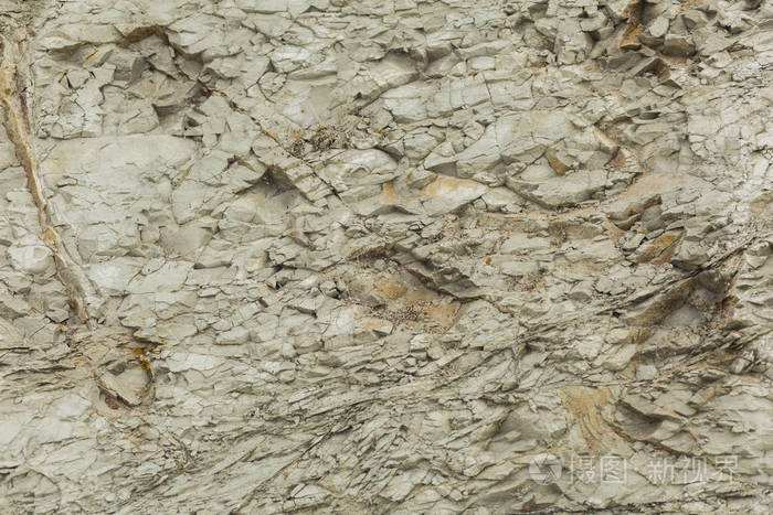 Paleogeological 对象 白色岩石Byala。渡假村在保加利亚。白垩纪的层状山脉
