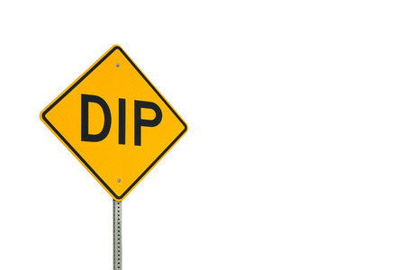 白色背景上的 dip 符号, 水平格式照片