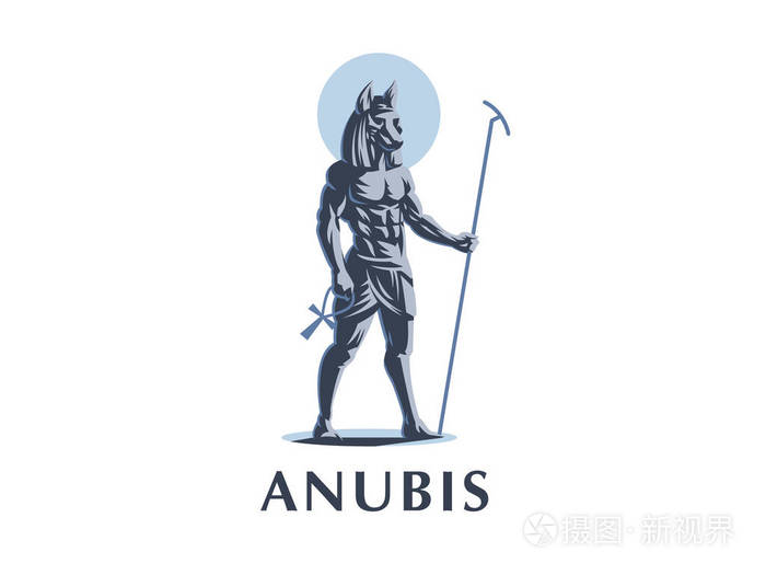 埃及神阿努比斯.矢量会徽
