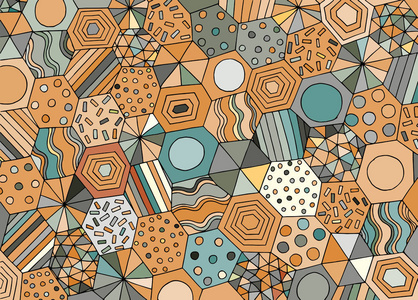 抽象背景组成的几何图形照片