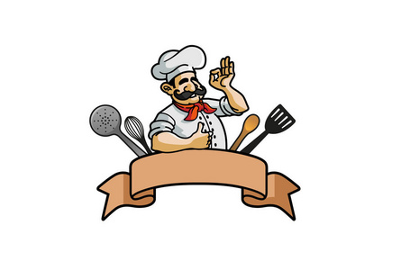 厨师标志设计图片