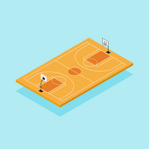 篮球场平面图片-篮球场平面素材-篮球场平面插画-摄图新视界
