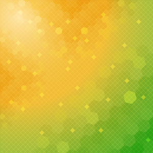 抽象的横幅, 绿色和橙色颜色光泽春天主题低聚背景设计照片