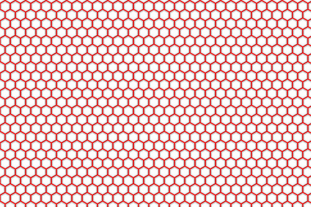抽象的红色白色蜂窝图案背景