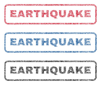地震纺织邮票图片