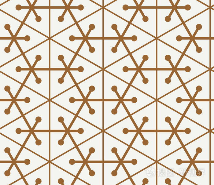 无缝的几何图案简单平面矢量图