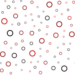 深红色矢量无缝背景与点。美丽的彩色插图与模糊的圆圈在自然风格。模式可用于未来的广告, 小册子