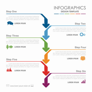 信息图表设计模板与地方为您的数据。矢量图