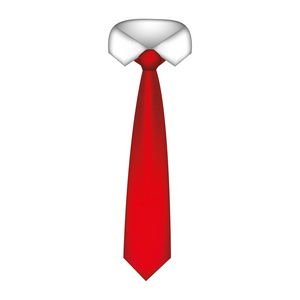 红领带与颈部衬衫图标