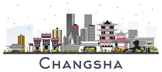 长沙城市景观与地标照片