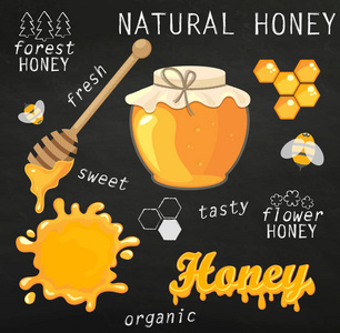 套罐蜂蜜与蜜蜂