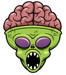 卡通不开心外星人图片-卡通不开心外星人素材-卡通不开心外星人插画