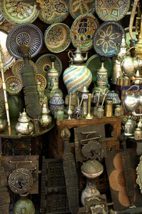 马拉喀什一家古董店的旧物图片