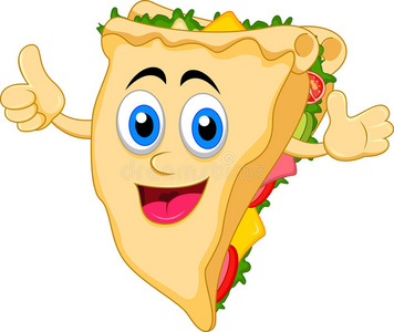 三明治卡通图片