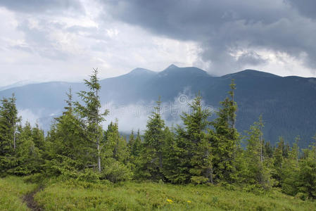 喀尔巴阡山的山景