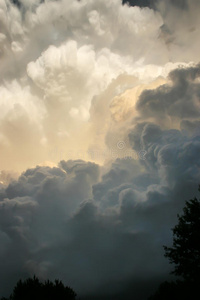 堪萨斯州南部的雷暴云直接在头顶形成
