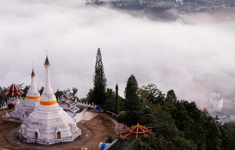 泰国白塔寺图片
