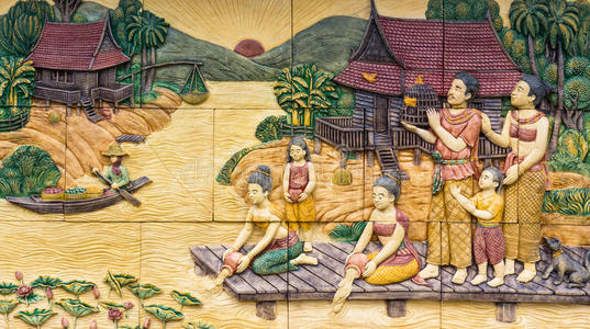 泰国文化石雕图片