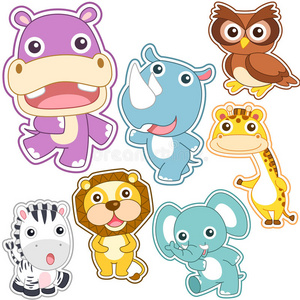 卡通洋娃娃可爱卡通动物套装照片