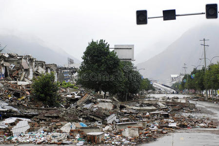 汶川大地震图片