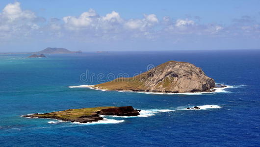 夏威夷海岸线景观