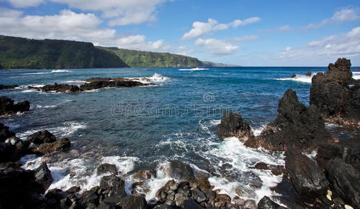 岩石海岸线