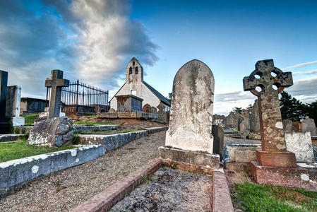 伯伦的旅游景点卡纳克曼希尔三重奏老基尔帕特里克教堂教会在挪威