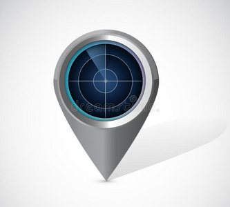 雷达定位图设计图片