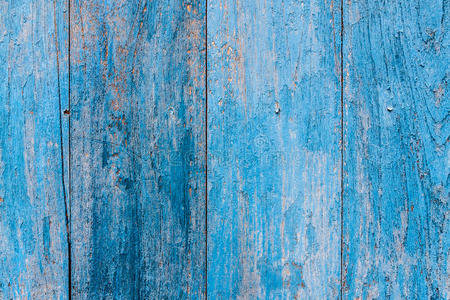 蓝条木板墙
