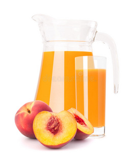 玻璃罐桃子汁