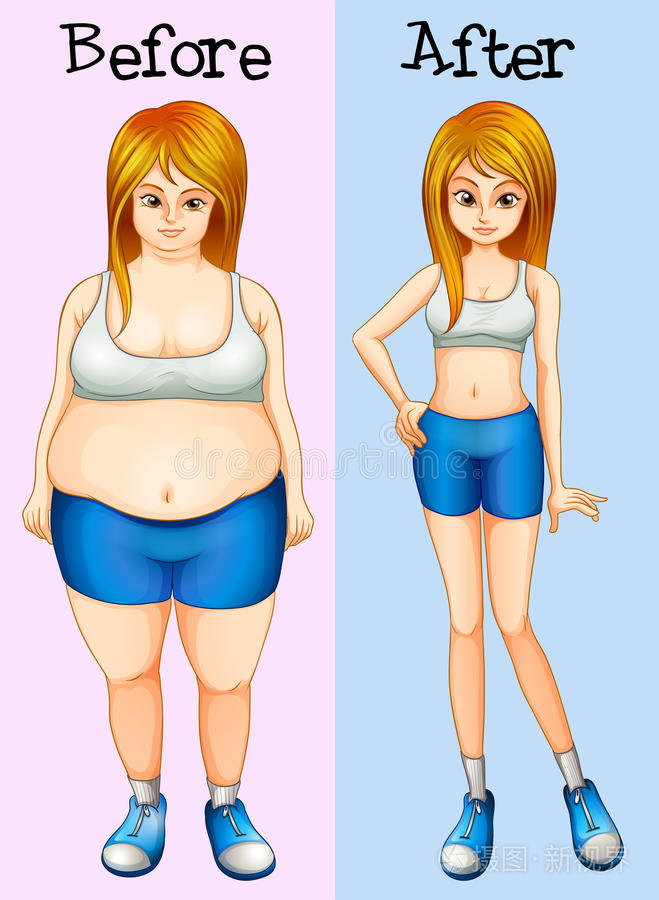 健身女孩卡通载体漂亮的女运动员被推了起来身材完美的年轻运动女性做
