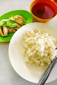 马来西亚街头美食鸡饭图片