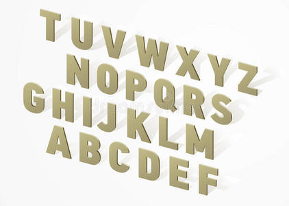 三维字体字母表图片