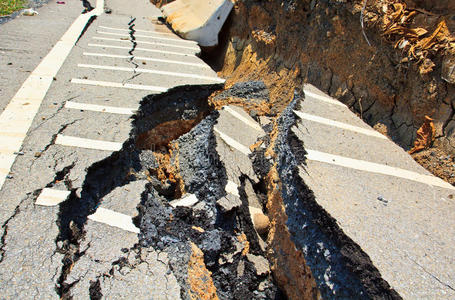 地面塌陷图片