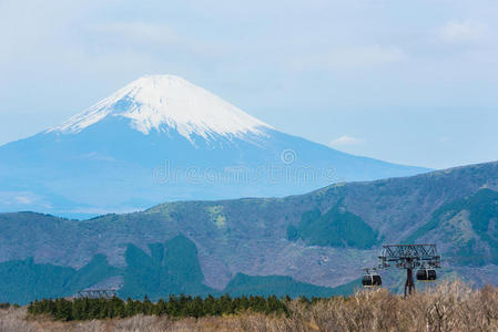 春天的富士山