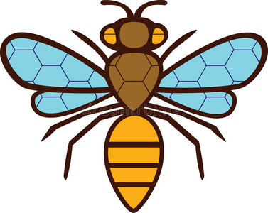 蜜蜂在海葵上剪影蜜蜂.在翅膀和身体上照片