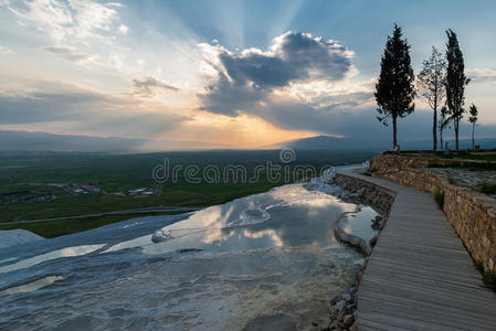 土耳其帕穆卡莱的风景图片