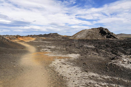 克拉夫拉火山口熔岩场图片