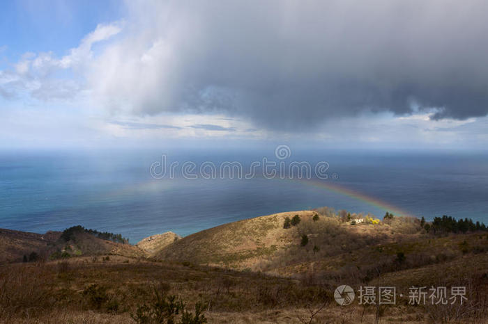 巴斯克海岸，法国，西班牙