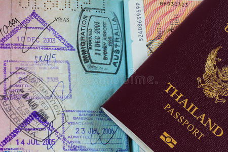泰国护照及邮票