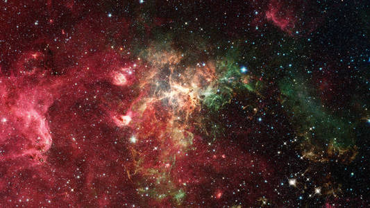 宇宙充满了恒星和星系。这幅图像由美国国家航空航天局提供的元素